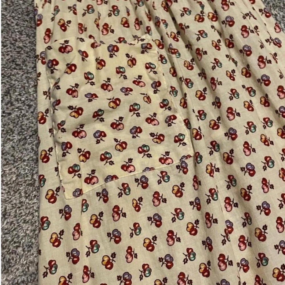 Vintage Prairiecore floral maxi apron pinafore - Picture 5 of 8